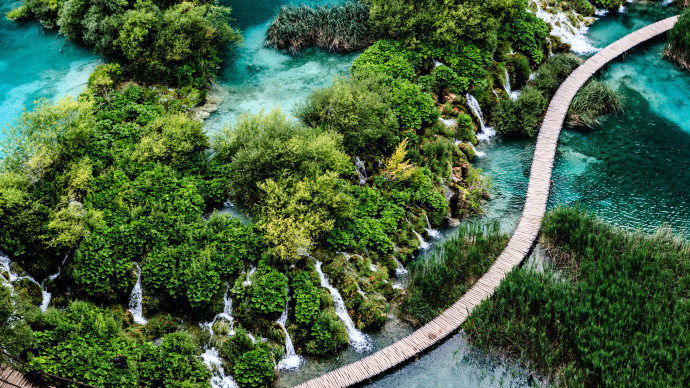 Plitvice National Park from above