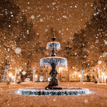 Snow in Zagreb